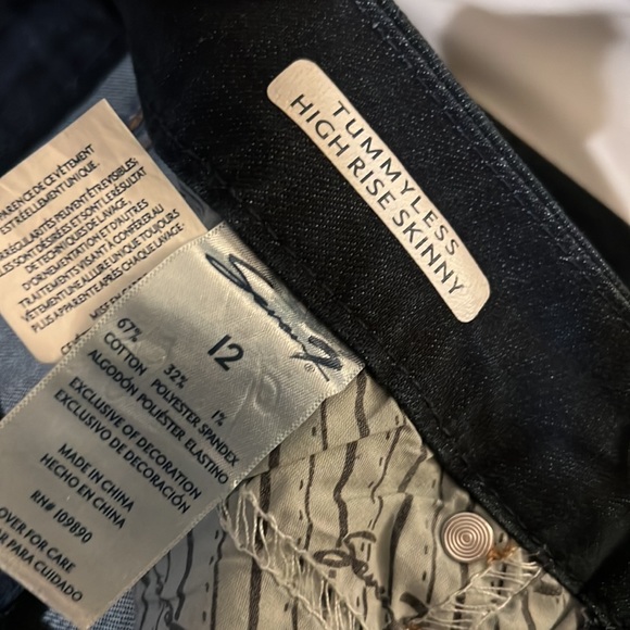 Like NEW Seven 7 Skinny Jean Tummy Less Size 12 - Picture 2 of 3